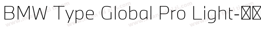 BMW Type Global Pro Light字体转换